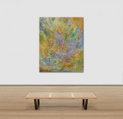 Ruggero Vanni Enchanted Garden Abstract Expressionist Painting Green Purple and Orange - 3824600