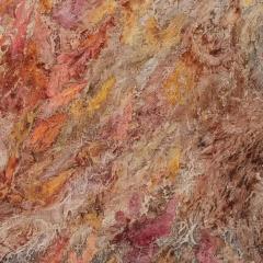 Ruggero Vanni From Matter to Energy Abstract Expressionist Painting with Pastel Warm Colors - 3824592