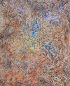 Ruggero Vanni Search of Stability Abstract Expressionist Painting with Muted Colors - 3824548