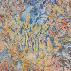 Ruggero Vanni Search of Stability Abstract Expressionist Painting with Muted Colors - 3824609