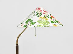 Rupert Nikoll 1940s Adjustable Walnut Brass Floor Lamp Rupert Nikoll Vienna Austria 1950s - 4363860