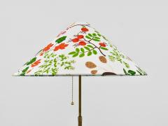 Rupert Nikoll 1940s Adjustable Walnut Brass Floor Lamp Rupert Nikoll Vienna Austria 1950s - 4363863