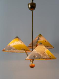 Rupert Nikoll Amazing 3 Armed Chandelier or Pendant Lamp Chinese Hut y Rupert Nikoll Austria - 2067024