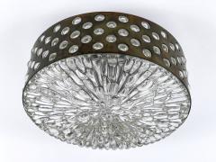 Rupert Nikoll Large Mid Century Four Flamed Flush Mount or Ceiling Lamp by Rupert Nikoll 1960s - 4591384