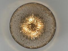 Rupert Nikoll Large Mid Century Four Flamed Flush Mount or Ceiling Lamp by Rupert Nikoll 1960s - 4591389