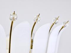 Rupert Nikoll Large Rupert Nikoll 27 MidCentury Basket Brass Leaves Chandelier Austria 1950 - 4371800