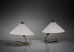 Rupert Nikoll Pair of Rupert Nikoll table or wall lamps - 4034236