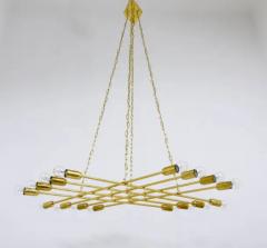 Rupert Nikoll Rupert Nikoll Large Midcentury Brass Chandelier Austria 1950s - 4042012