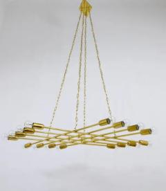 Rupert Nikoll Rupert Nikoll Large Midcentury Brass Chandelier Austria 1950s - 4042065