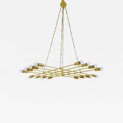 Rupert Nikoll Rupert Nikoll Large Midcentury Brass Chandelier Austria 1950s - 4044075