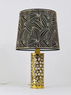 Rupert Nikoll Rupert Nikoll Midcentury Brass Tube Bubble Glass Table Lamp Austria 1950s - 4062729