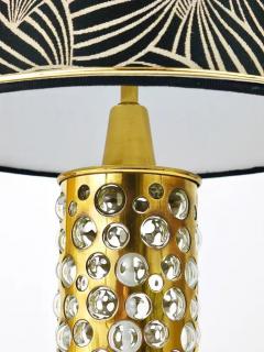 Rupert Nikoll Rupert Nikoll Midcentury Brass Tube Bubble Glass Table Lamp Austria 1950s - 4062745