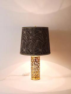 Rupert Nikoll Rupert Nikoll Midcentury Brass Tube Bubble Glass Table Lamp Austria 1950s - 4062752