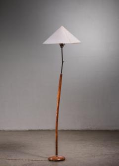 Rupert Nikoll Rupert Nikoll adjustable wood and brass floor lamp Austria - 3071712