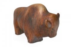 Ruscha Keramik Brown Glazed Bull - 1132428