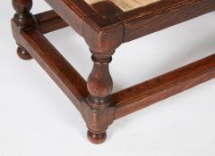 Rush Seat Oak Stool - 4461054