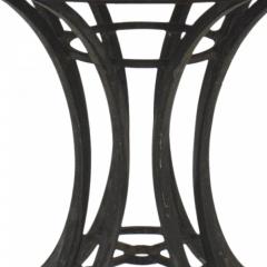 Russel Woodard American Black Enameled Iron Round Dining Table - 4665696