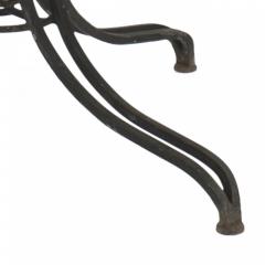 Russel Woodard American Black Enameled Iron Round Dining Table - 4665697