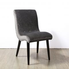 Russel Wright Art Deco Button Back Mohair Chair by Russel Wright for Conant Ball Company - 2660592