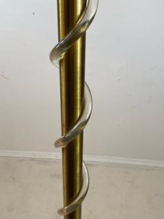 Russel Wright RARE MODERNIST RUSSELL WRIGHT BRASS AND LUCITE FLOOR LAMP - 1216939