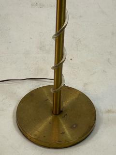 Russel Wright RARE MODERNIST RUSSELL WRIGHT BRASS AND LUCITE FLOOR LAMP - 1216952