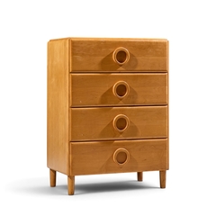 Russel Wright Russel Wright for Conant Ball Mid Century Maple Highboy Dresser - 4745849