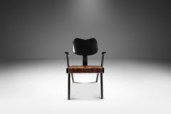 Russell Spanner Rare Mid Century Modern Ruspan Chair in Hand Tooled Leather - 3368186