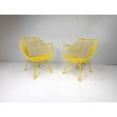 Russell Woodard Woodard Furniture 1950s Pair of Yellow Sculptura Collection Chairs by Russell Woodard - 4577239