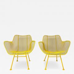 Russell Woodard Woodard Furniture 1950s Pair of Yellow Sculptura Collection Chairs by Russell Woodard - 4578707