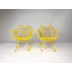 Russell Woodard Woodard Furniture 1950s Pair of Yellow Sculptura Collection Chairs by Russell Woodard Attrb  - 4577257