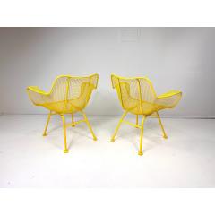 Russell Woodard Woodard Furniture 1950s Pair of Yellow Sculptura Collection Chairs by Russell Woodard Attrb  - 4577261