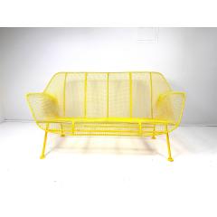 Russell Woodard Woodard Furniture 1950s Yellow Sculptura Collection Settee by Russell Woodard - 4577254