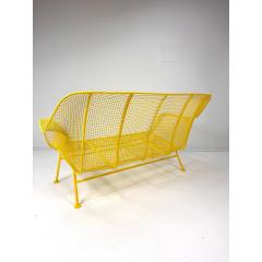 Russell Woodard Woodard Furniture 1950s Yellow Sculptura Collection Settee by Russell Woodard - 4577255