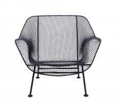 Russell Woodard Woodard Furniture Pair of Russell Woodard Sculptura Wrought Iron Lounge Chairs Mid Century Modern - 3024108