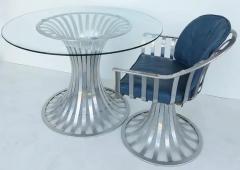 Russell Woodard Woodard Furniture Russell Woodard Aluminum Mid Century Table 4 Chairs and Cushions - 3507896