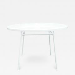Russell Woodard Woodard Furniture Russell Woodard Sculptura Wrought Iron Round Dining Table Mid Century Modern - 2832856