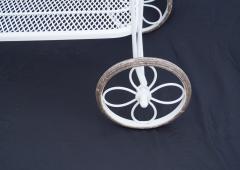 Russell Woodard Woodard Furniture Russell Woodard Wrought Iron Bar Tea Serving Cart Mid Century Modern - 2826794