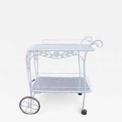 Russell Woodard Woodard Furniture Russell Woodard Wrought Iron Bar Tea Serving Cart Mid Century Modern - 2832855