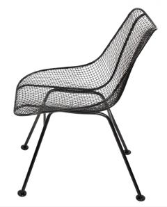 Russell Woodard Woodard Furniture Set of 4 Russell Woodard Original Black Sculptura Dining Side Chairs - 1983027