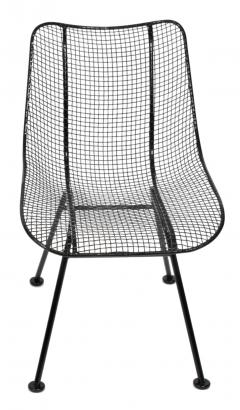 Russell Woodard Woodard Furniture Set of 4 Russell Woodard Original Black Sculptura Dining Side Chairs - 1983029