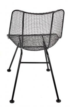 Russell Woodard Woodard Furniture Set of 4 Russell Woodard Original Black Sculptura Dining Side Chairs - 1983030