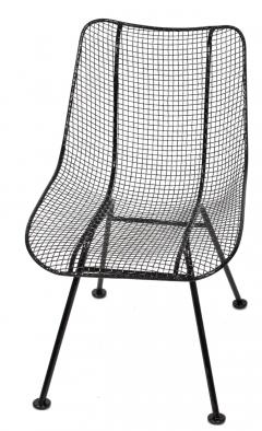 Russell Woodard Woodard Furniture Set of 4 Russell Woodard Original Black Sculptura Dining Side Chairs - 1983031