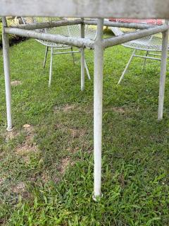 Russell Woodard Woodard Furniture Wonderful set of 6 Woodard Sculptura Patio Chairs and Table Mid Century Modern - 4729587