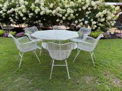 Russell Woodard Woodard Furniture Wonderful set of 6 Woodard Sculptura Patio Chairs and Table Mid Century Modern - 4729592