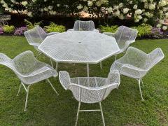 Russell Woodard Woodard Furniture Wonderful set of 6 Woodard Sculptura Patio Chairs and Table Mid Century Modern - 4729618
