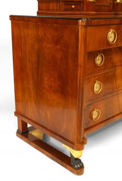 Russian 19th c Neoclassic Secretaire Commode - 741649