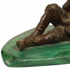 Russian Bronze Figure of Reclining Cossack - 4322007