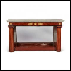 Russian Empire Ormolu Mounted Mahogany Console Table Cupboard Circa 1825 - 3865273