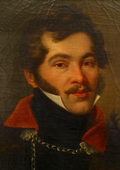 Russian Gentleman in a Black Coat Portrait - 4516820