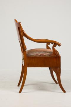 Russian Mahogany Foliate Armchair - 4633823
